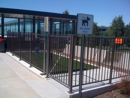 Pet relieving area at Washington Dulles International Pet relieving area at Washington Dulles International